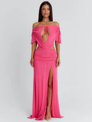 EMMALEY MAXI DRESS HOT PINK
