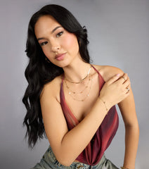Twice As Chic Layered Necklace And Bracelet Set