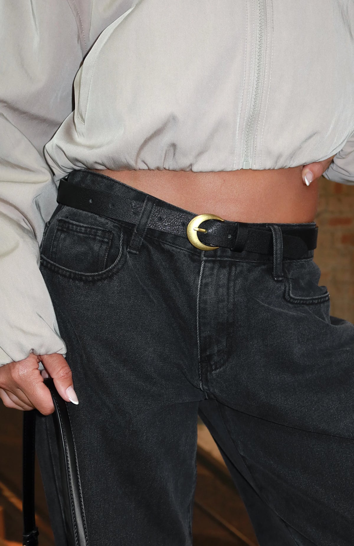 Titan Belt Black/Vintage Gold