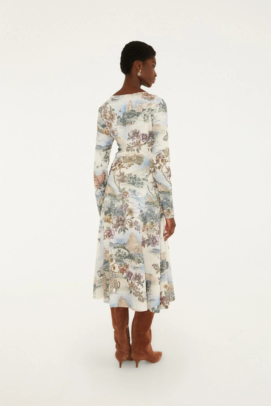 Toile De Rio Textured Midi Dress